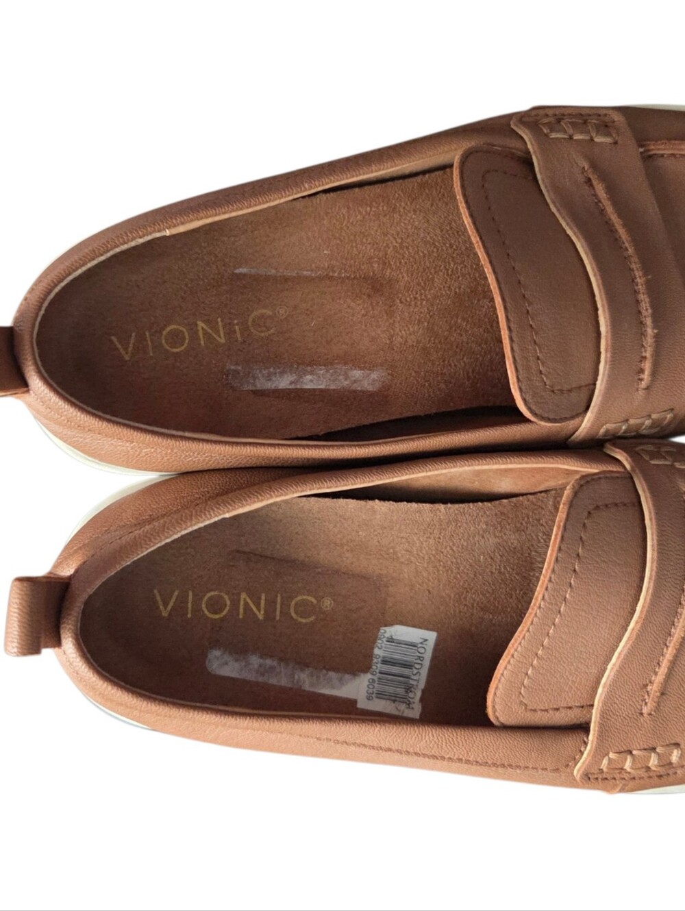 Vionic Tan Leather Uptown Loafer Women's Size 9.5 Preppy - Picture 8 of 10